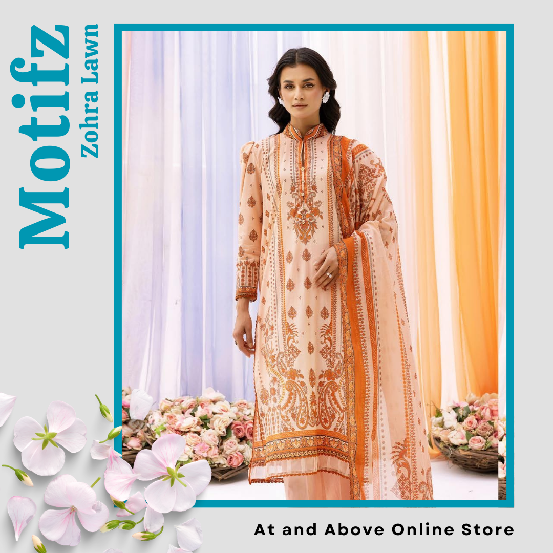 Fashionable Lawn Suit with Exclusive Printed Dupatta – 3PC