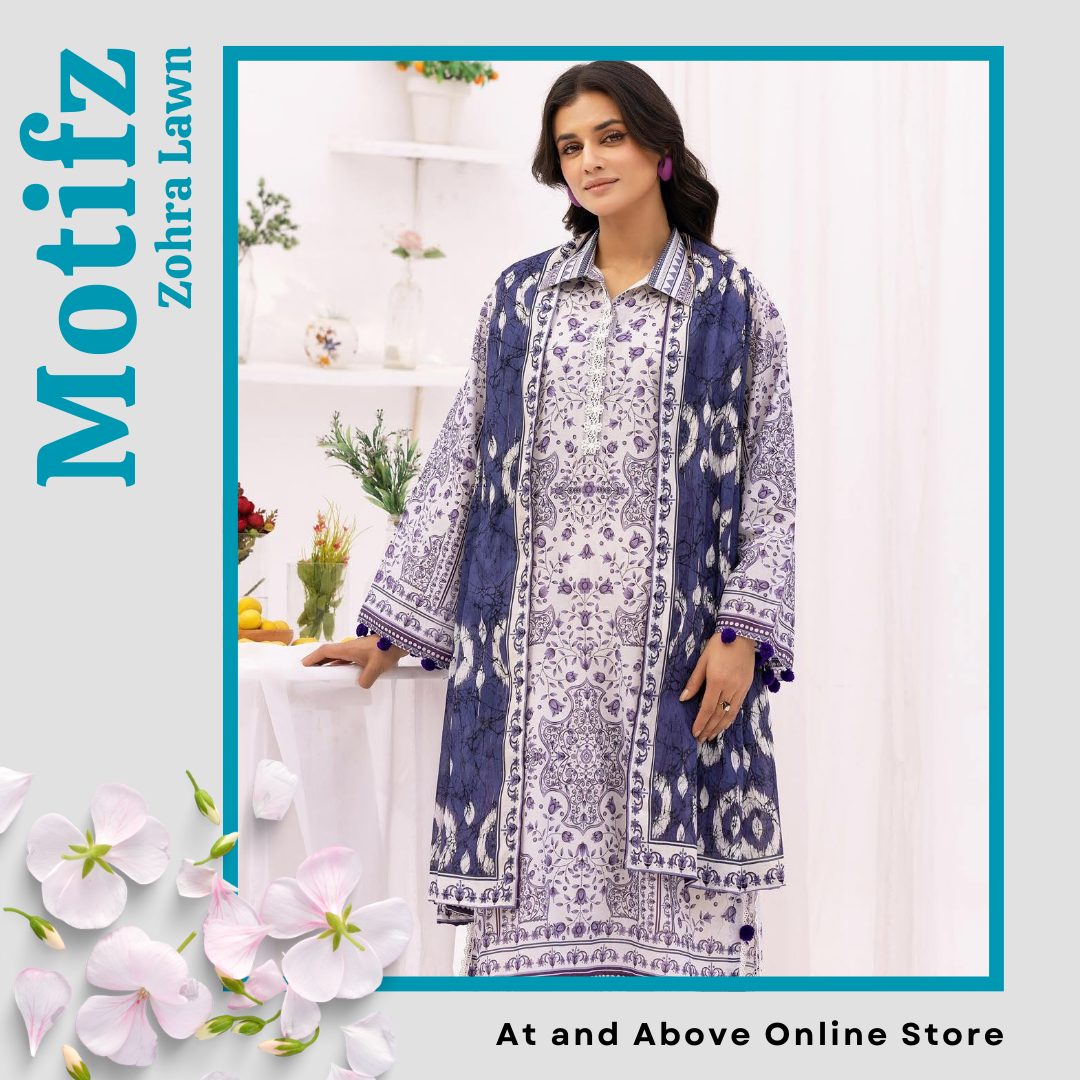 Designer Lawn Suit with Beautiful Printed Dupatta – 3-Piece Set