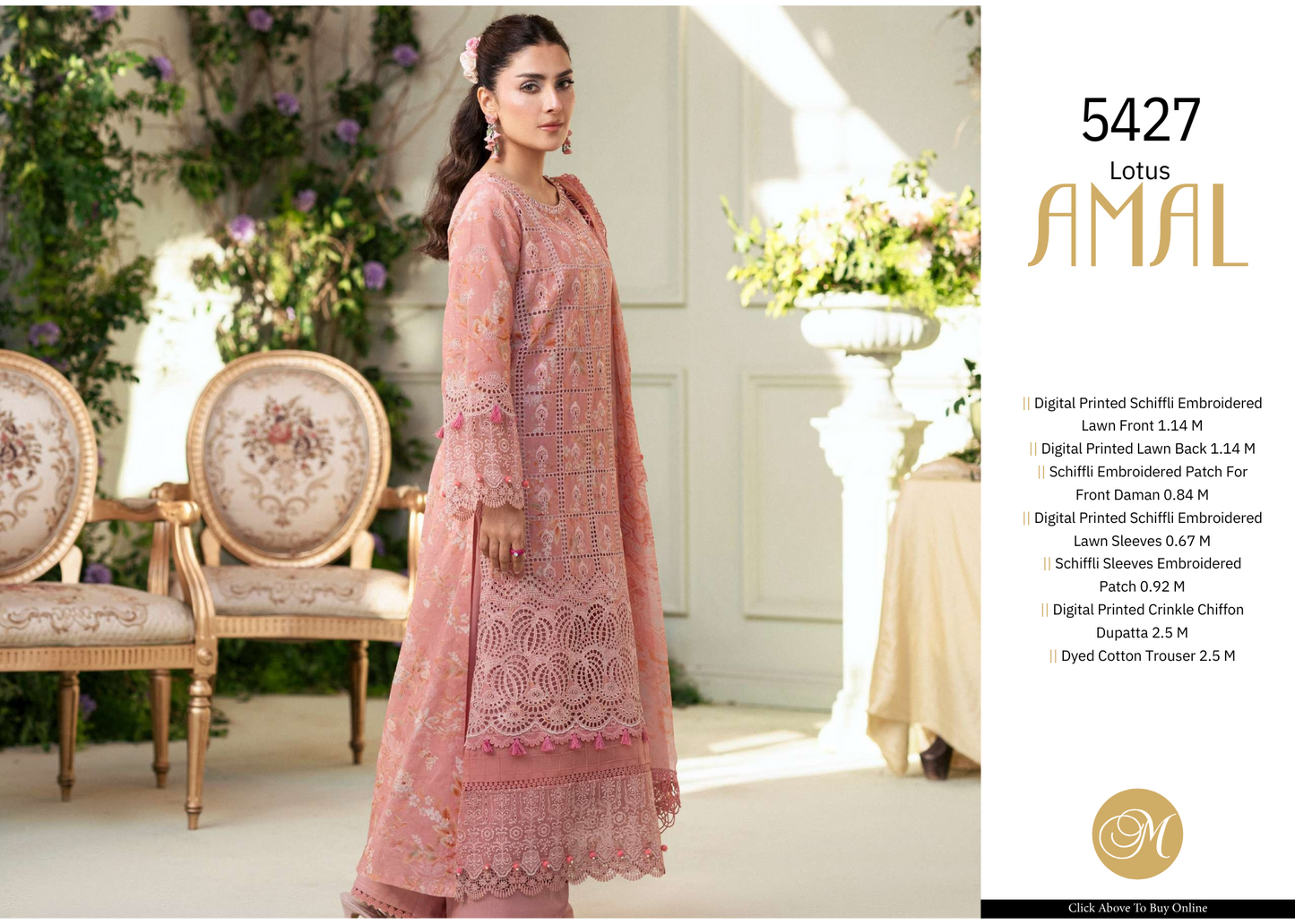 Festive Wear Embroidered Lawn – Unstitched Edition