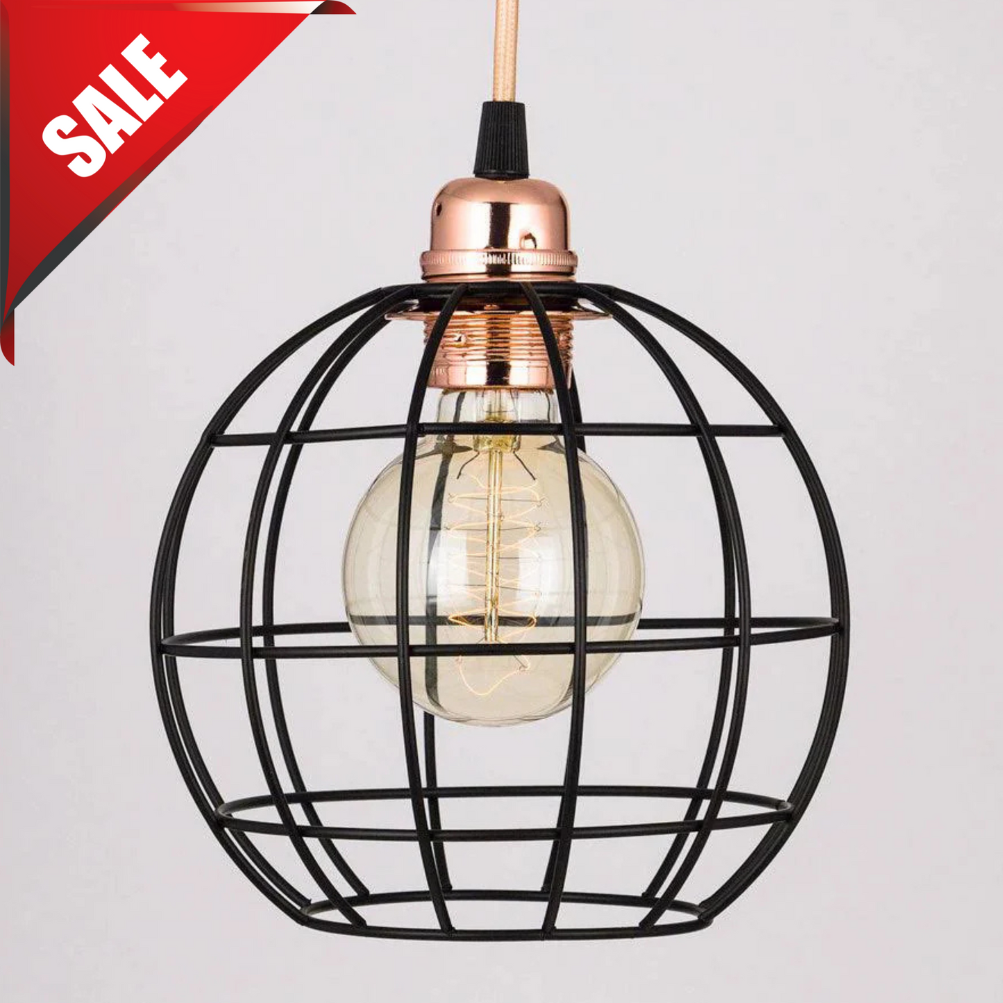 Black Iron Edison Lamp Shade