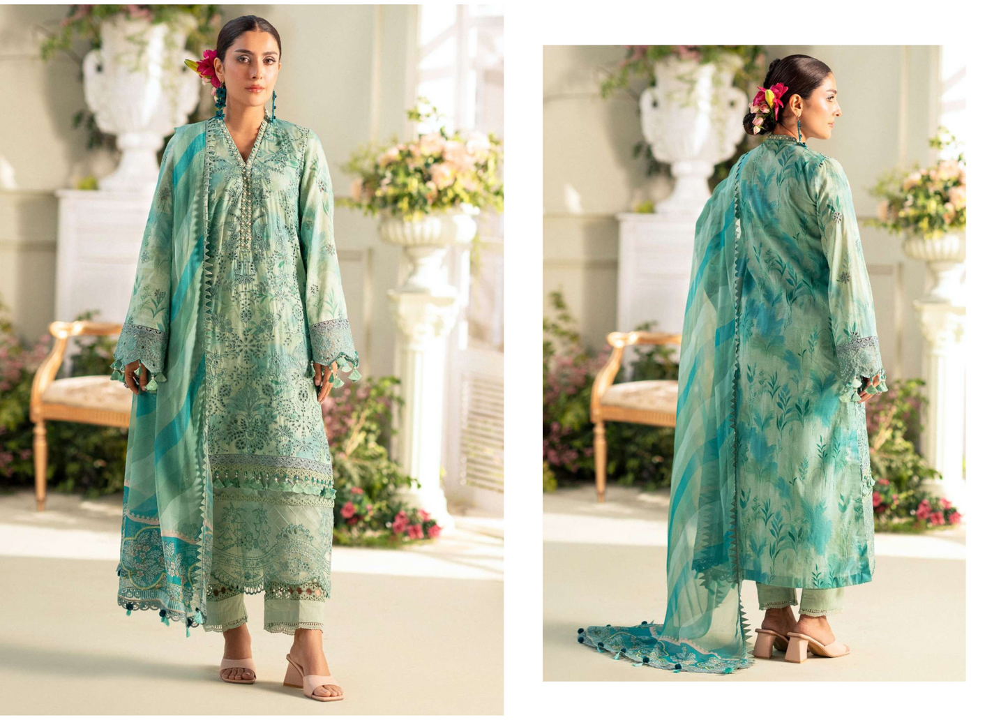 Lawn Suit with Artistic Embroidery