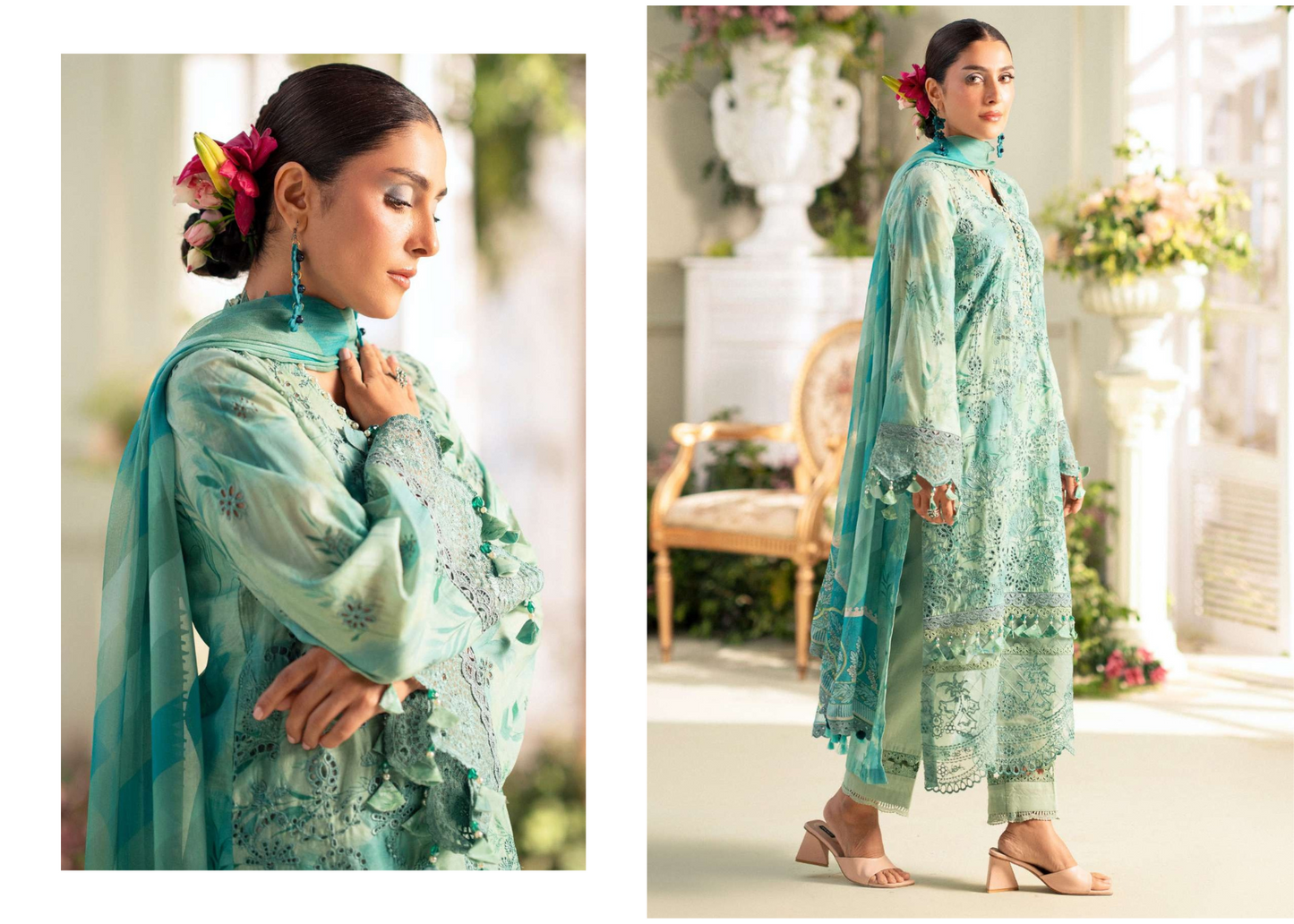 Lawn Suit with Artistic Embroidery