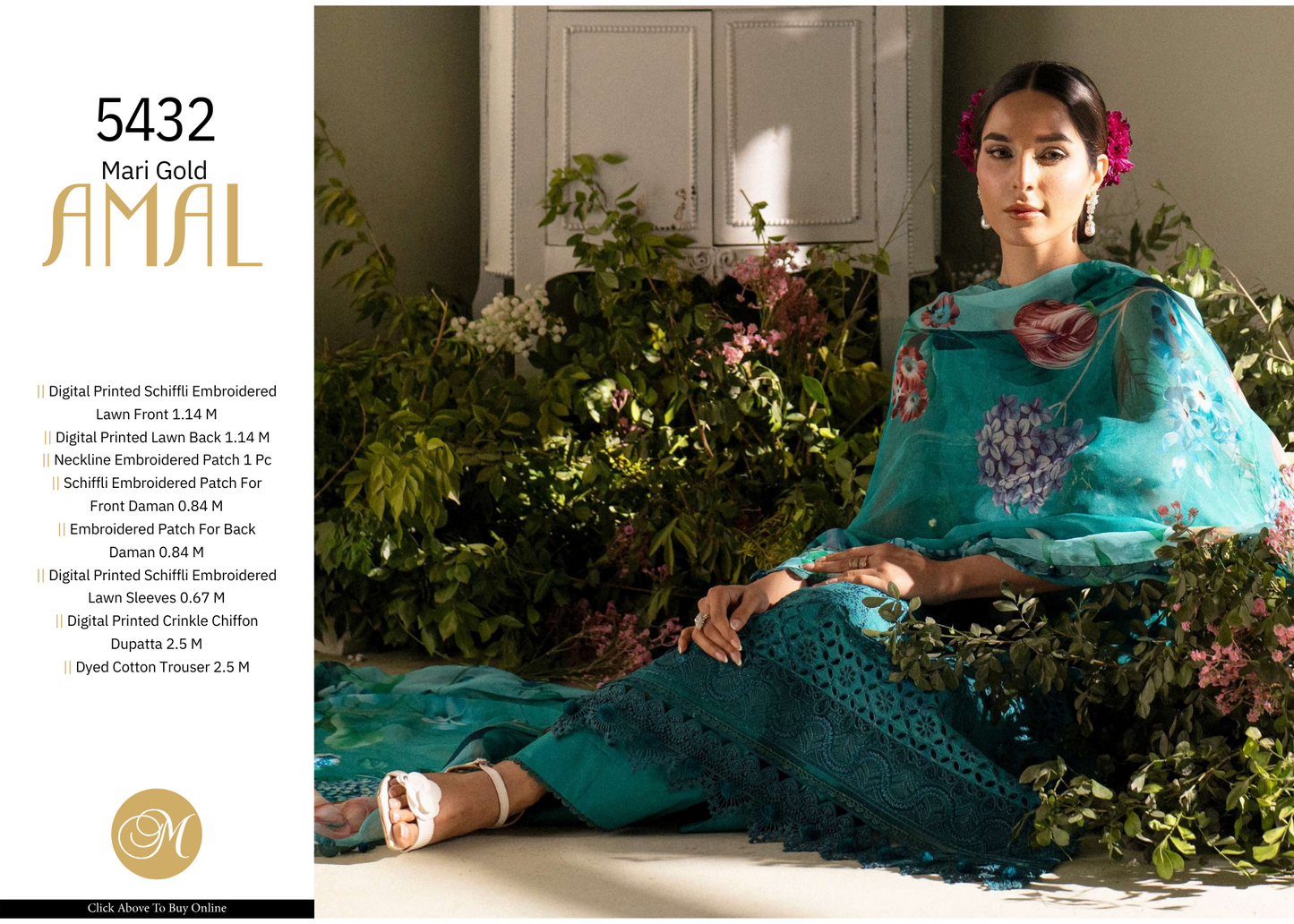 Luxury Lawn Ensemble with Fine Embroidery