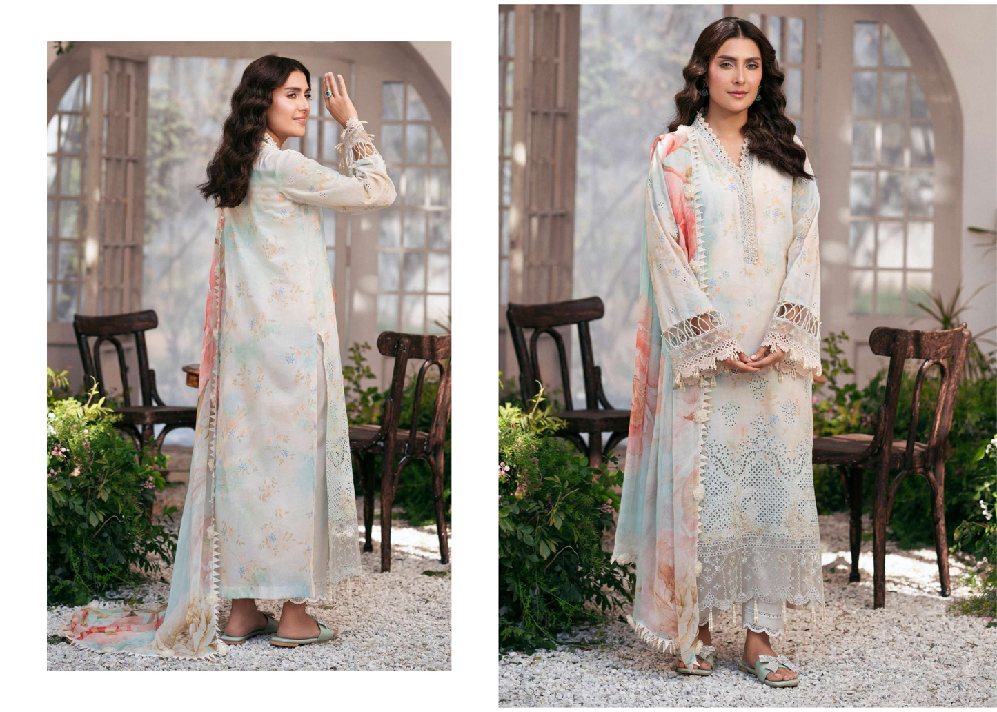 Luxury Embroidered Lawn Unstitched Fabric