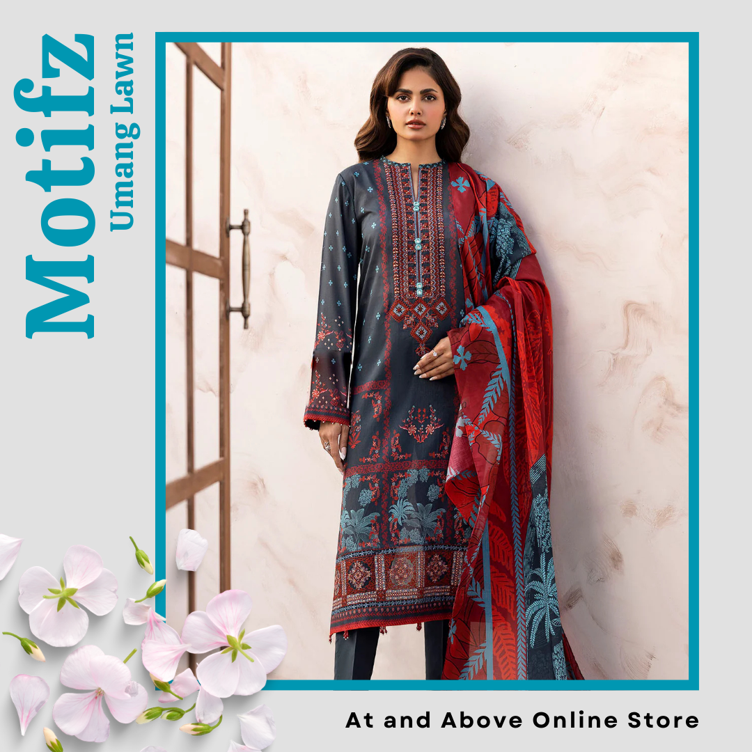Glowing Beauty Digital Printed Lawn 3PC Dress
