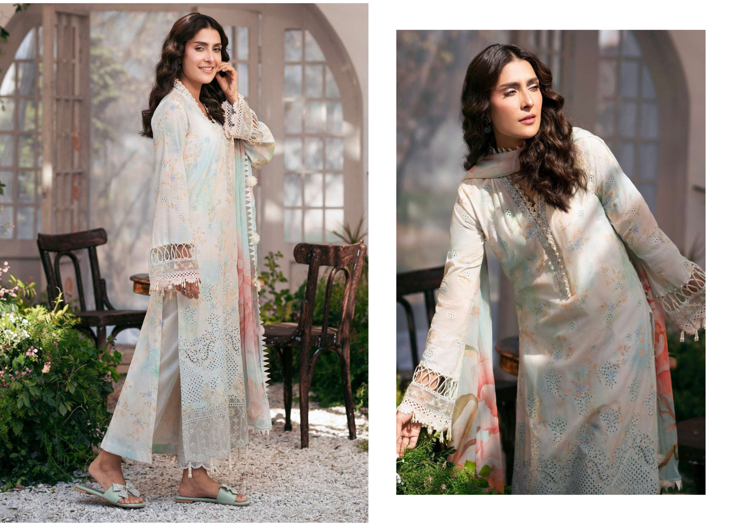 Luxury Embroidered Lawn Unstitched Fabric