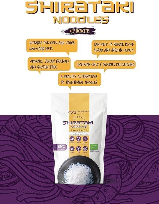 Livsmart Organic Shirataki (Konjac) COMBO - Keto Noodles 200g