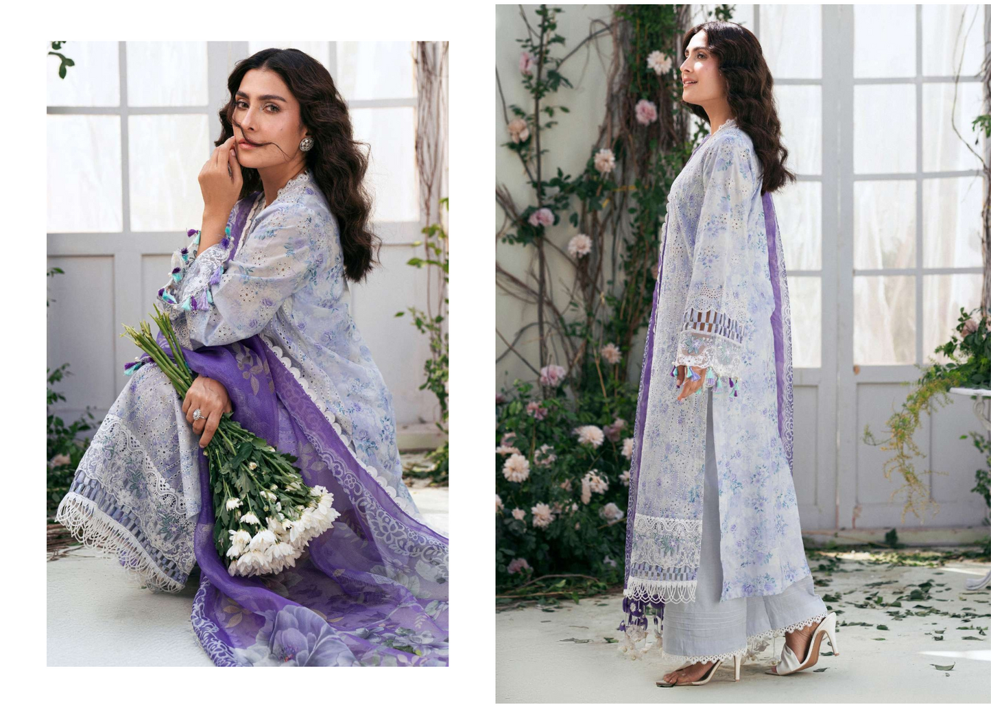 Premium Unstitched Lawn with Embroidery