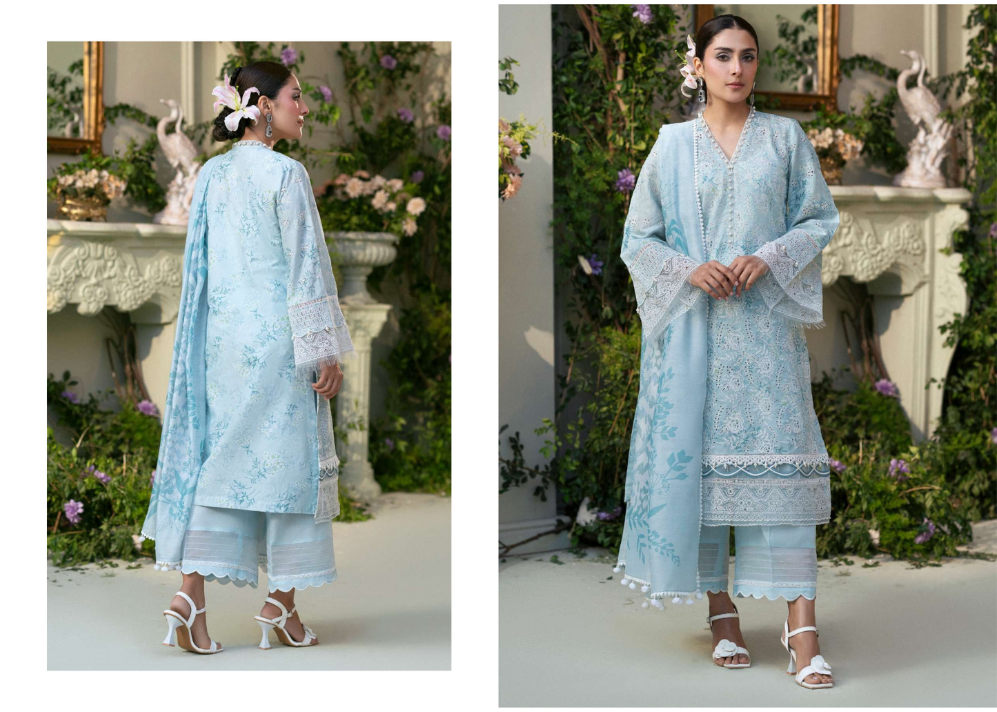 Designer Embroidered Lawn Suit – Unstitched