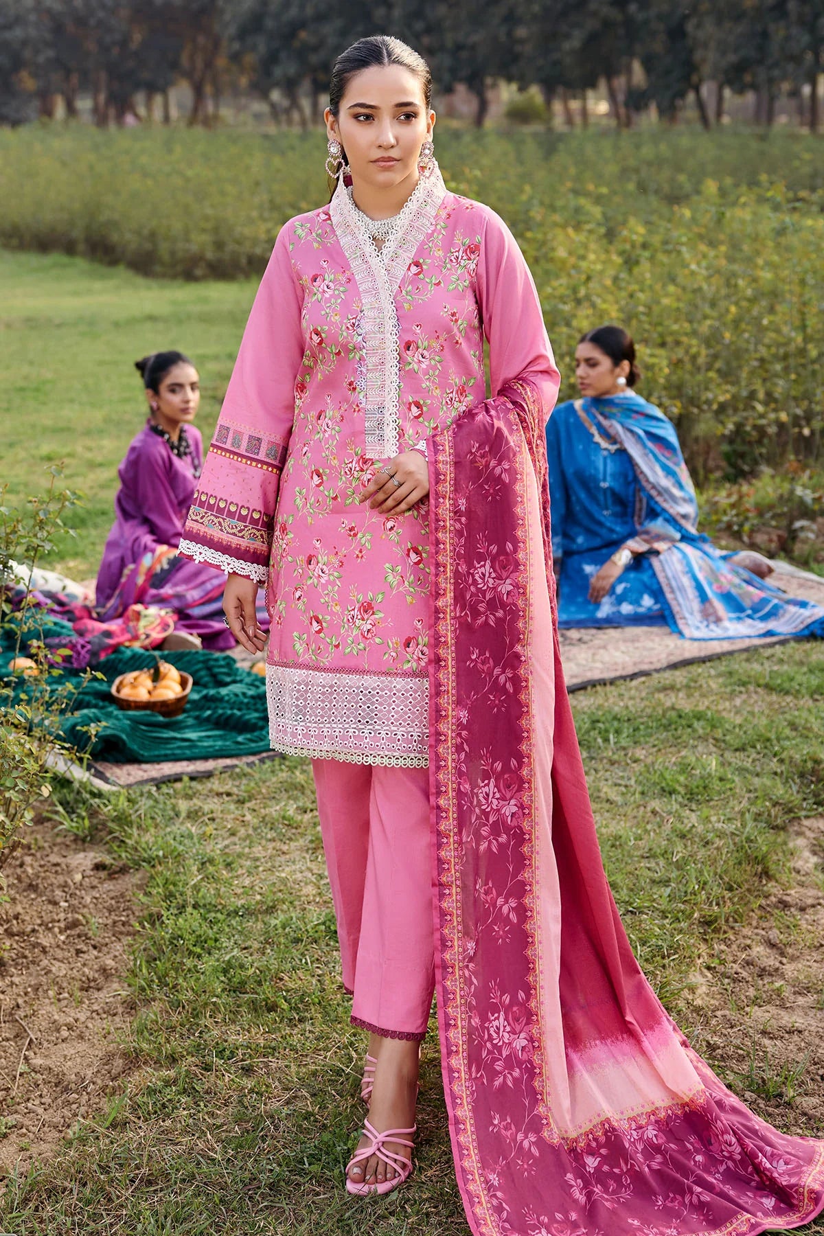 Summer Bloom Digital Printed Lawn 3PC Set