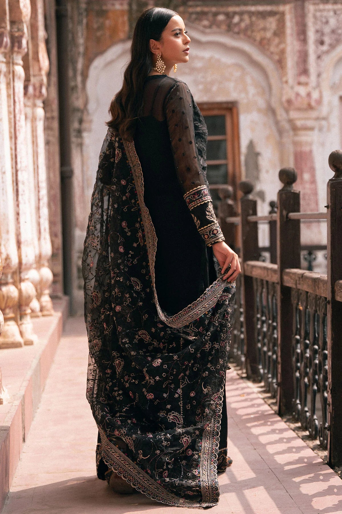 Graceful Silk Net Dress