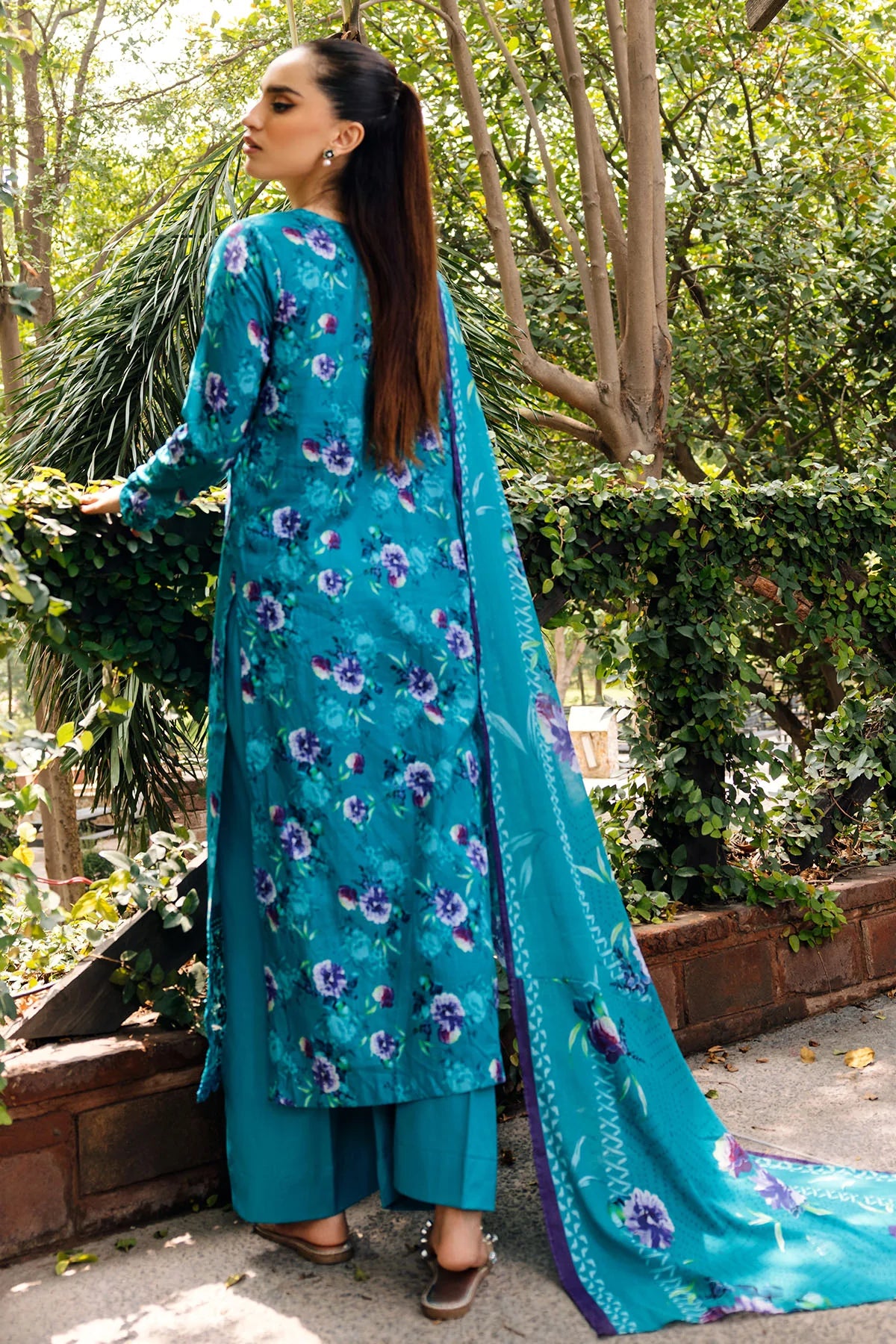 Refined Digital Printed Lawn Ensemble – 3PC