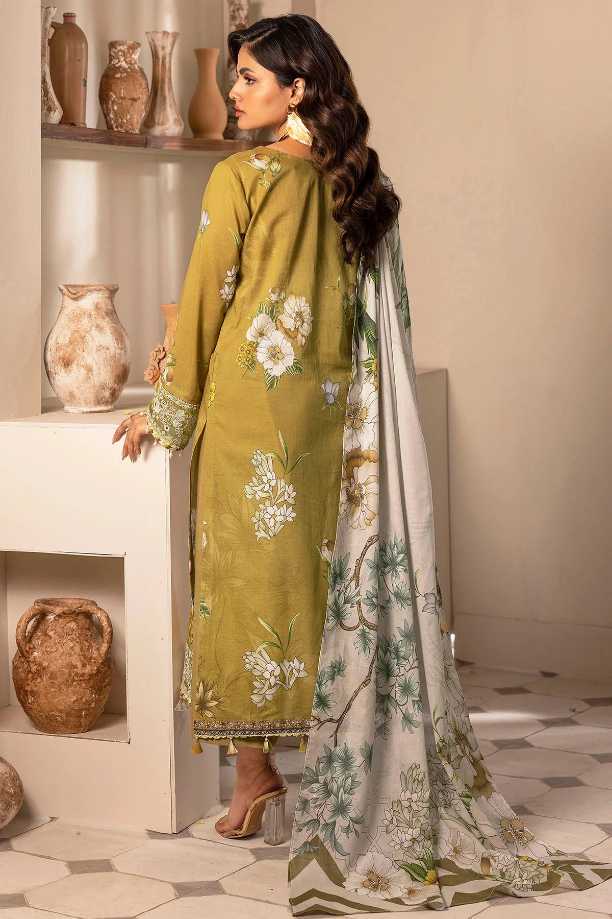 Festive Wear Digital Printed Lawn Suit – 3PC