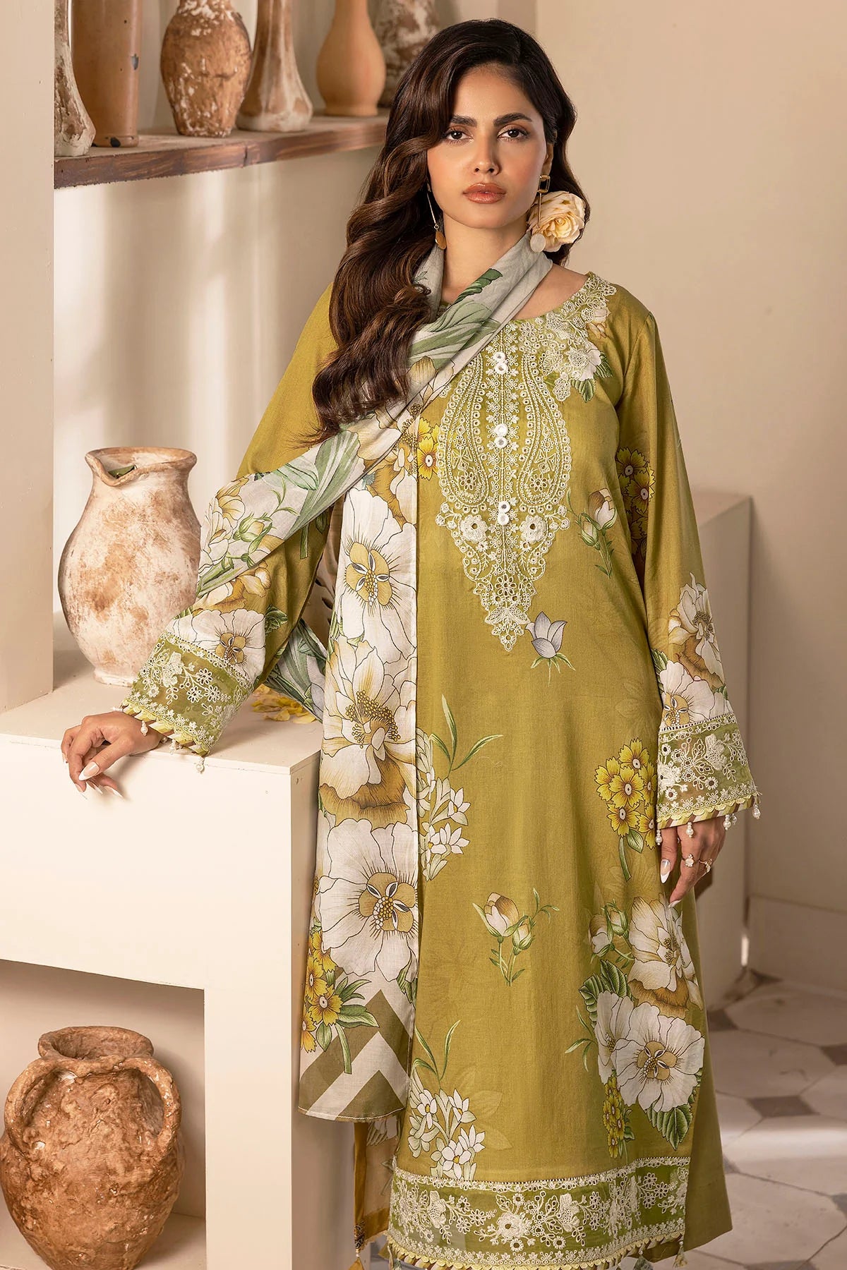 Festive Wear Digital Printed Lawn Suit – 3PC