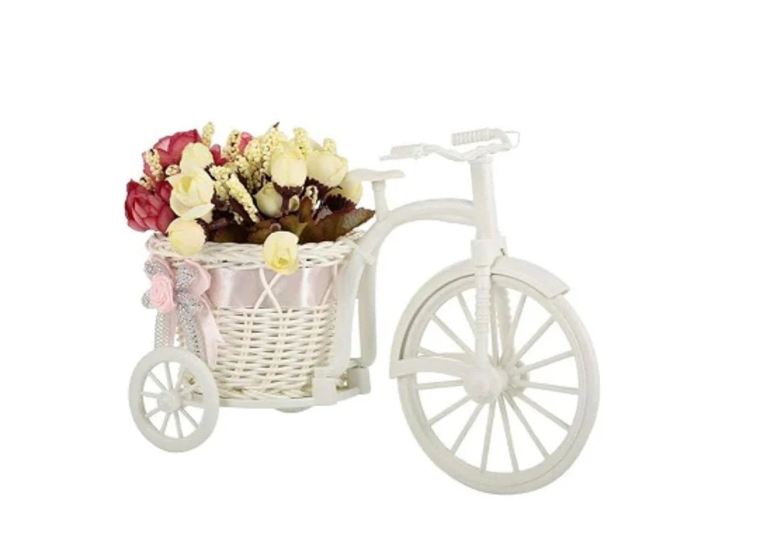 Hand Made Beautiful Bike Vase With Flowers