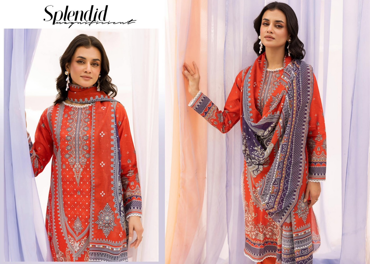 Trendy Printed Lawn Suit with Complementary Printed Dupatta – 3PC