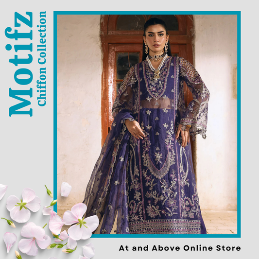 Silk Net Dress with Hand Embroidery
