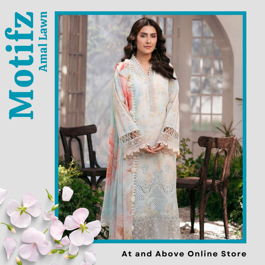 Luxury Embroidered Lawn Unstitched Fabric