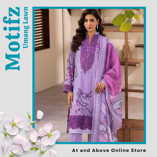 Luxury Digital Printed Lawn 3-Piece Suit