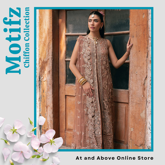 Classic Silk Net Outfit with Intricate Embellishments