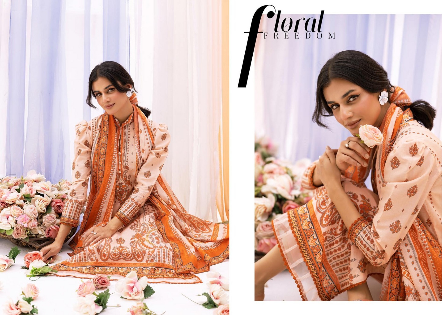 Fashionable Lawn Suit with Exclusive Printed Dupatta – 3PC