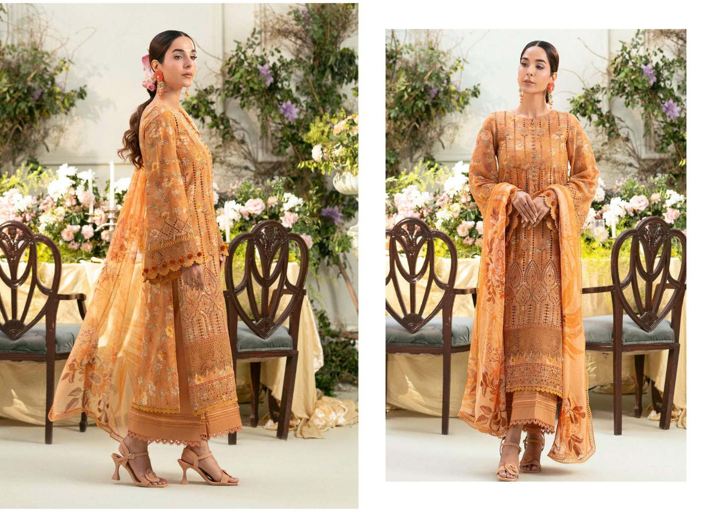 Graceful Lawn Outfit with Detailed Embroidery
