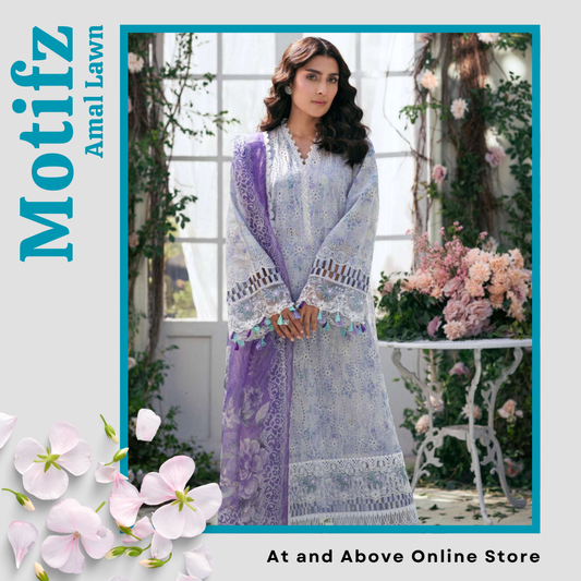 Premium Unstitched Lawn with Embroidery