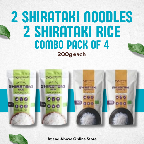 Livsmart Organic Shirataki (Konjac) COMBO - Keto Noodles 200g