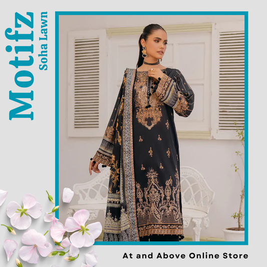 Premium Embroidered Lawn Three-Piece Collection