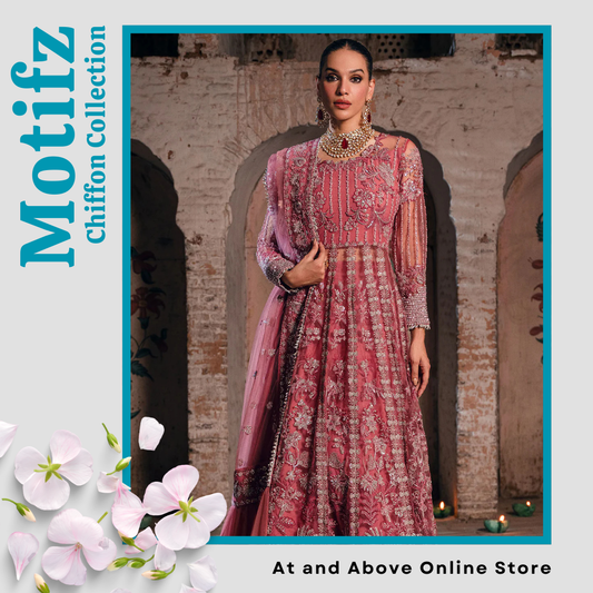Delicate Silk Net Ensemble with Intricate Embroidery