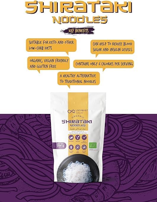 Livsmart Organic Shirataki Konjac COMBO - Keto Noodles