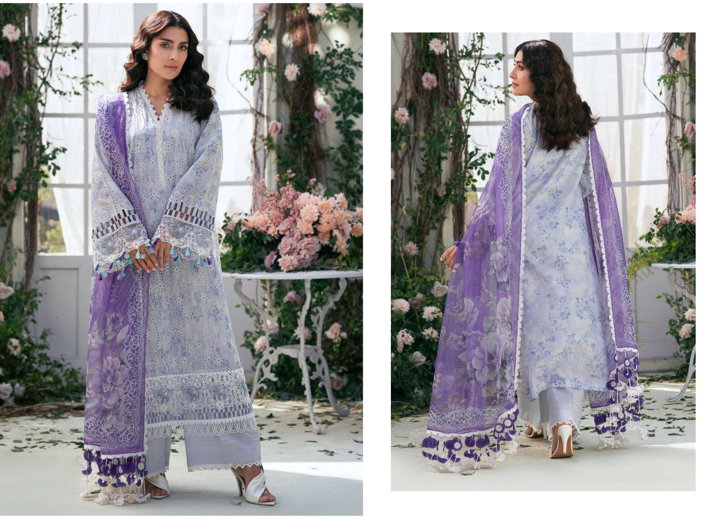 Premium Unstitched Lawn with Embroidery