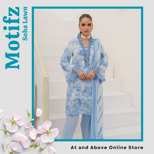 Vibrant Lawn 3-Piece Suit with Elegant Embroidery