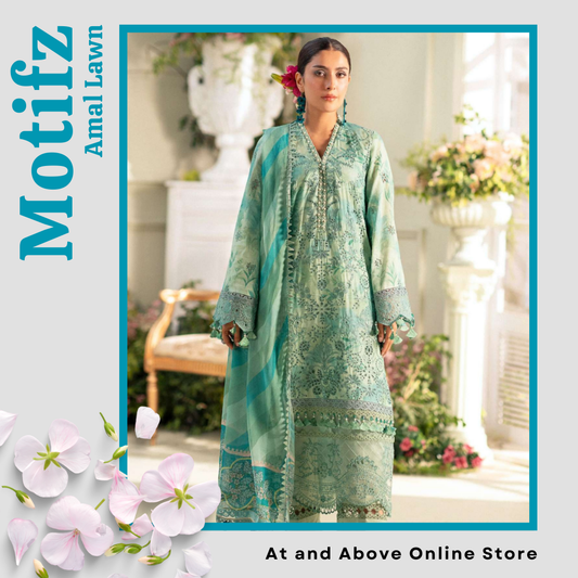 Lawn Suit with Artistic Embroidery