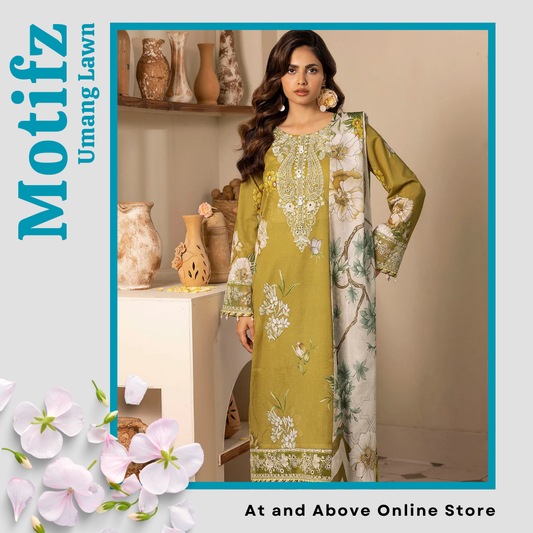Festive Wear Digital Printed Lawn Suit – 3PC