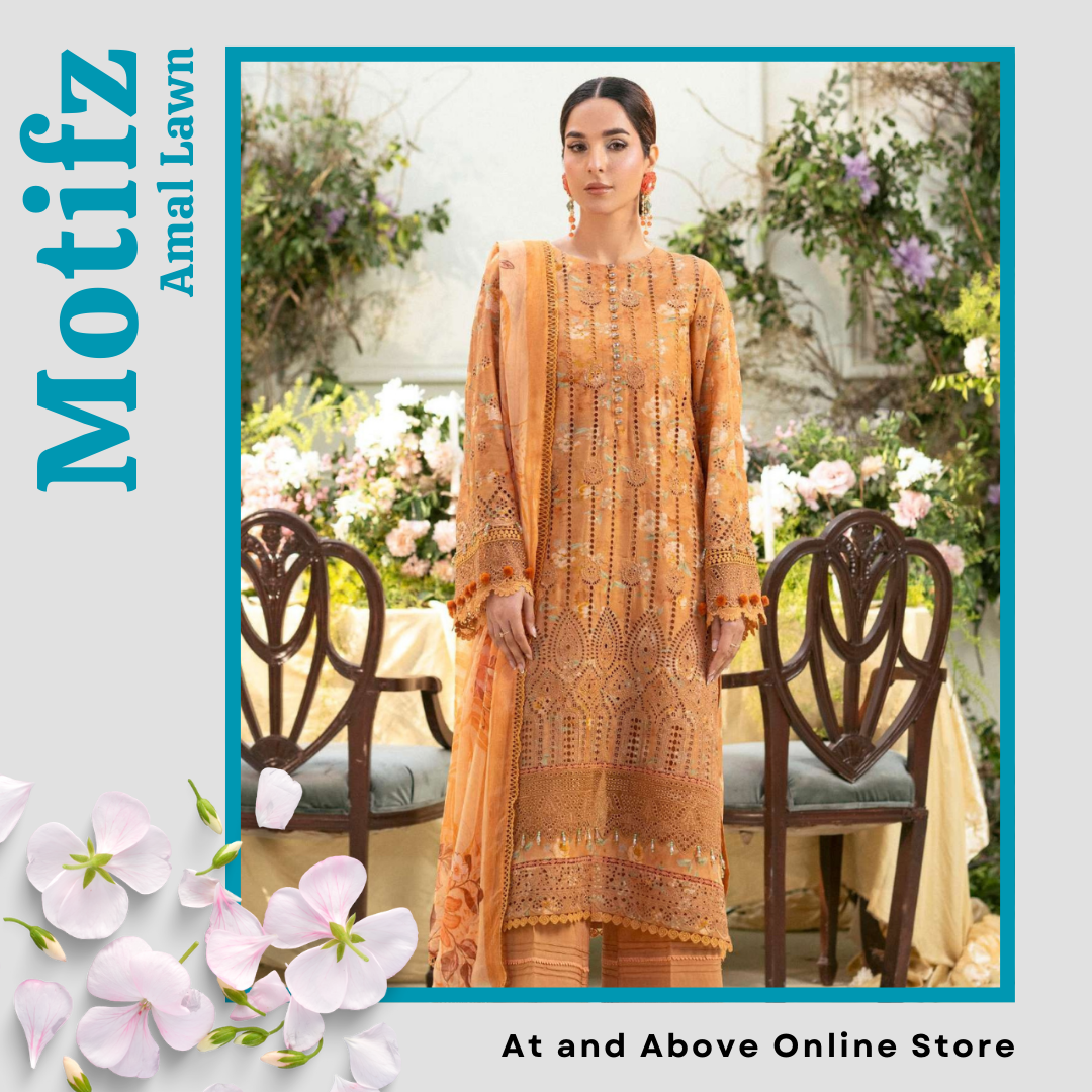 Graceful Lawn Outfit with Detailed Embroidery