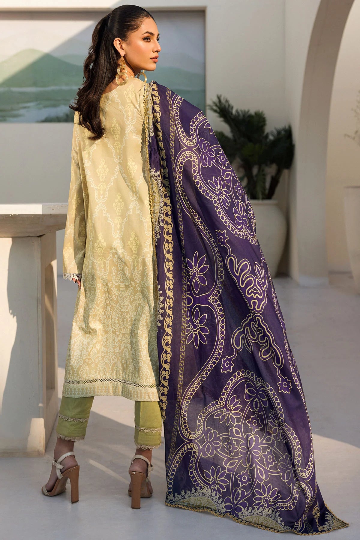 Trendy Digital Printed Lawn 3PC Attire