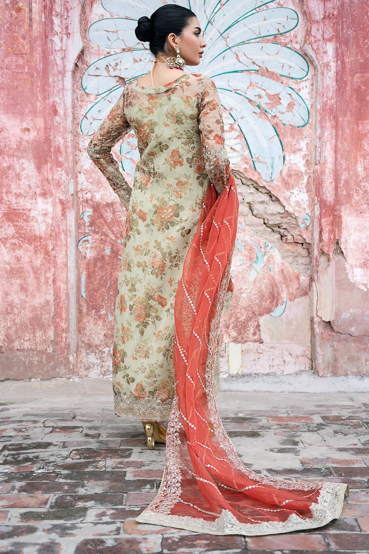 High-Fashion Silk Net Dress