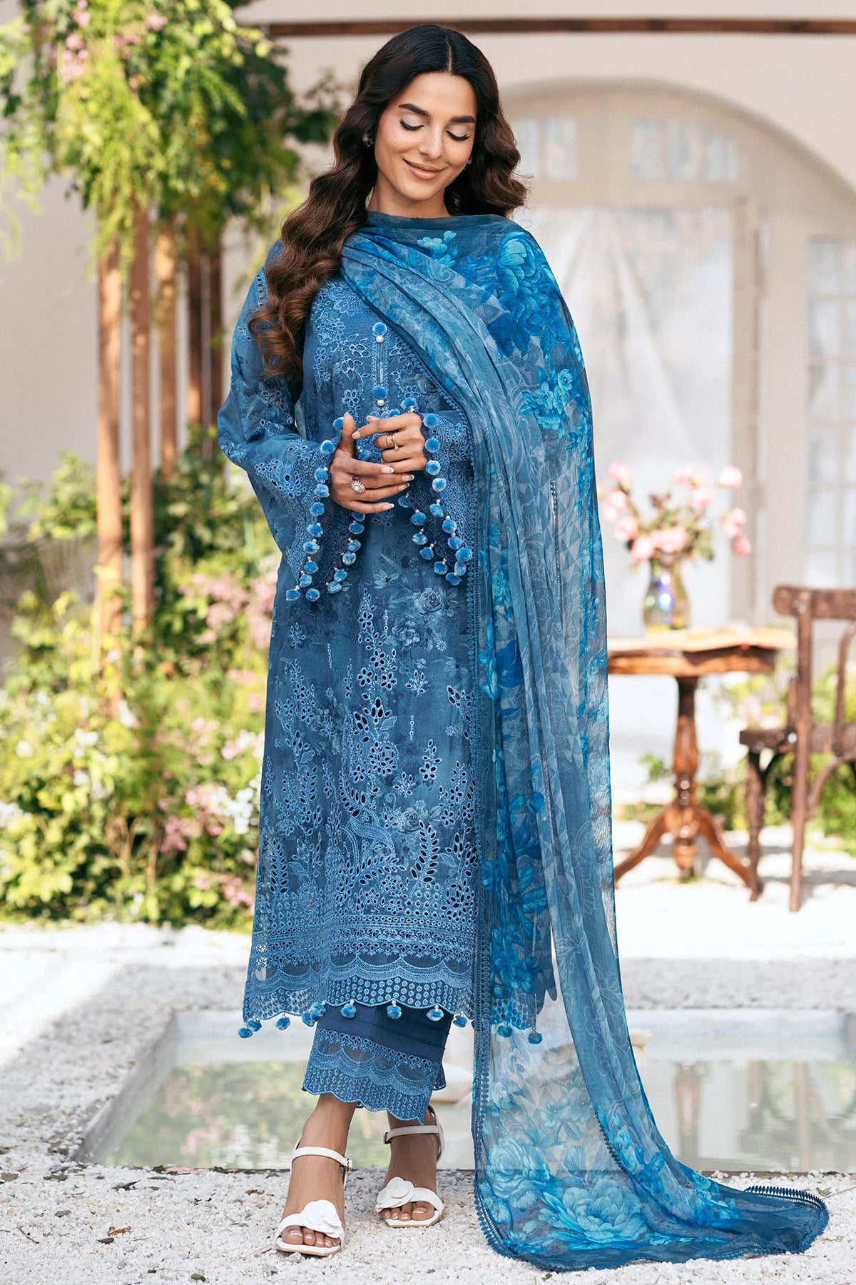 Classic Lawn Suit with Beautiful Embroidery