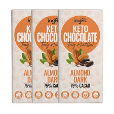 Sugar Free Dark Chocolate with Almonds 28g
